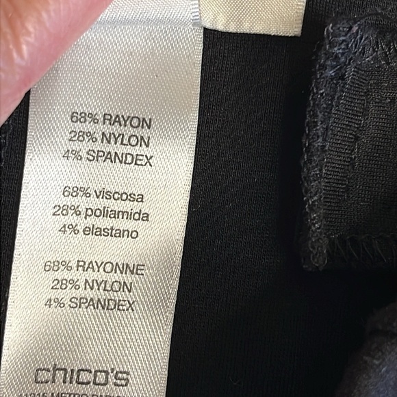 Chico’s front seam side zipper ponte pants - Picture 9 of 17
